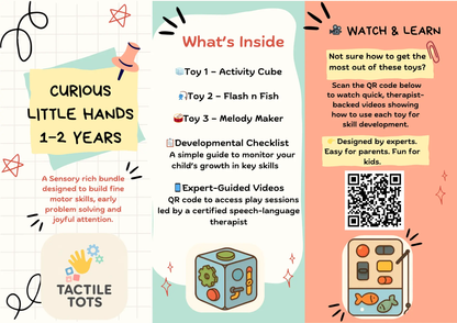 Bundle of 3 Educational Toys - Curious Little Hands (Ages 1–2)