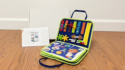Activity Atlas | Portable Felt Busy Book & Sensory Travel Bag (4-5 Years)