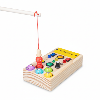 Flash n Fish | Light-Up Busy Board & Magnetic Fishing Set (1-2 years)