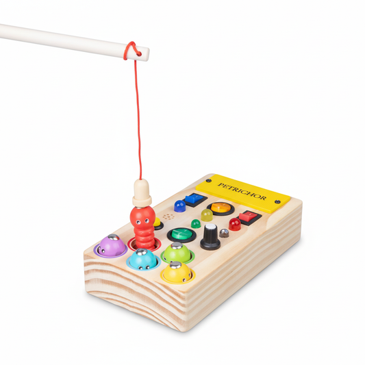 Flash n Fish | Light-Up Busy Board & Magnetic Fishing Set (1-2 years)