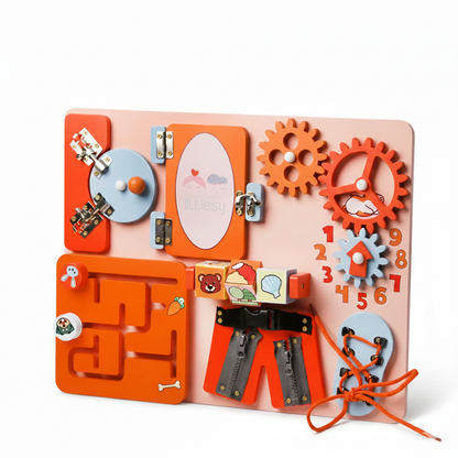 Life Skills Board | Montessori Busy Board & Activity Center (2-3 Years)