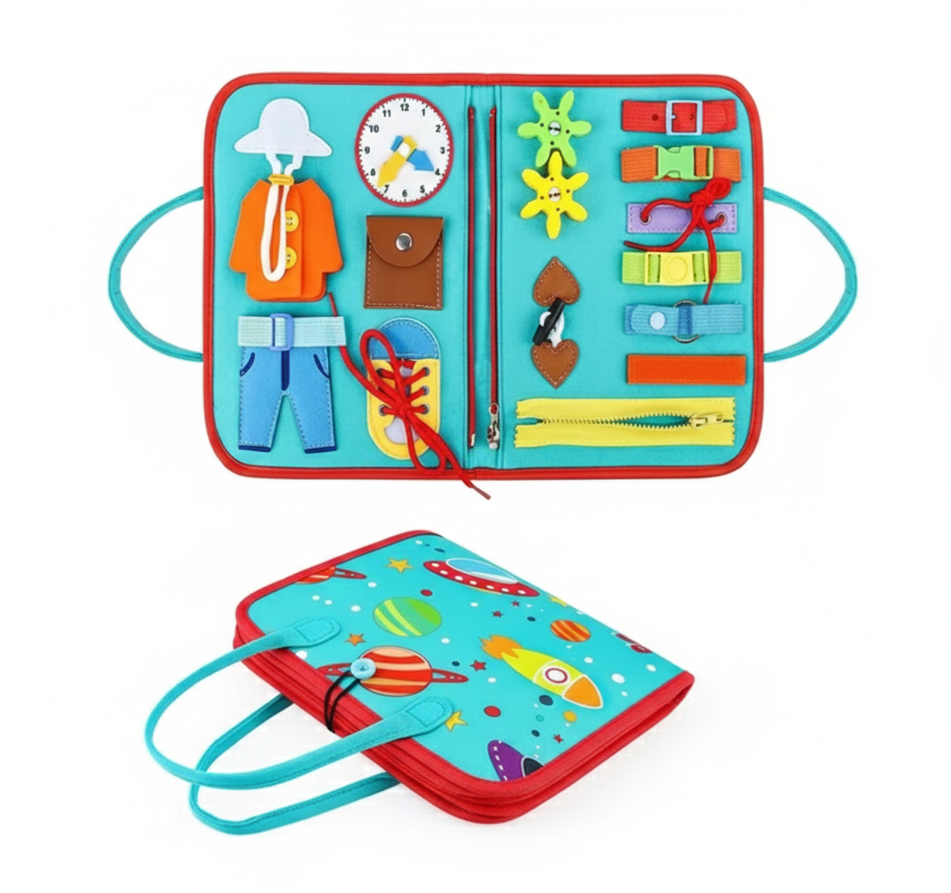 Activity Atlas | Portable Felt Busy Book & Sensory Travel Bag (4-5 Years)