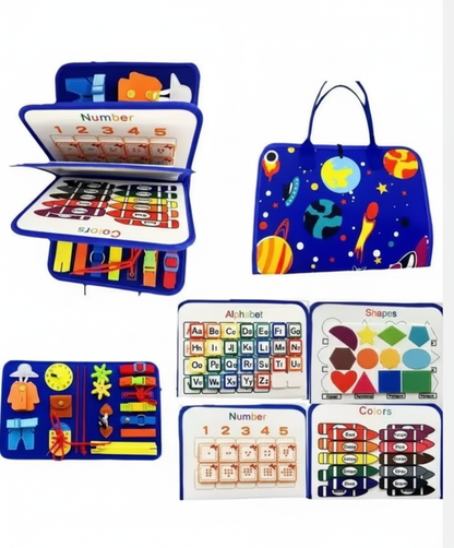 Activity Atlas | Portable Felt Busy Book & Sensory Travel Bag (4-5 Years)