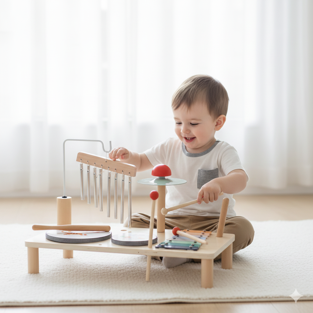 Melody Maker | Wooden Multi-Instrument Music Station (1-2 Years)