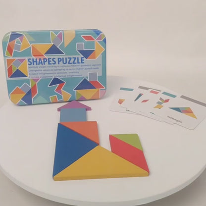 Smart Shapes | Wooden Tangram & Geometric Puzzle Set (3-4 Years)