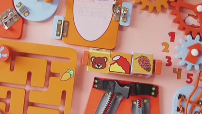 Life Skills Board | Montessori Busy Board & Activity Center (2-3 Years)