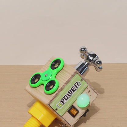 The 6-in-1 Smart Activity Cube | Wooden Montessori Sensory Toy for Toddlers (1-2 Years)