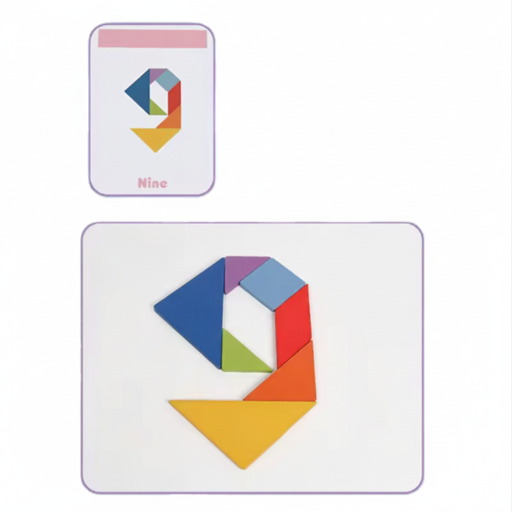 Smart Shapes | Wooden Tangram & Geometric Puzzle Set (3-4 Years)